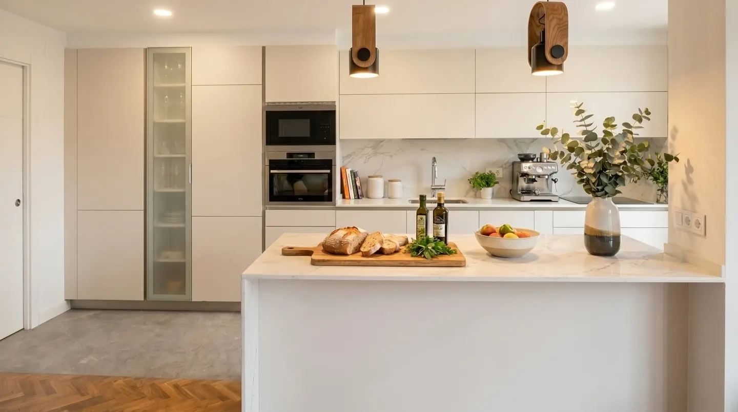 Trabajo de instalación de una cocina